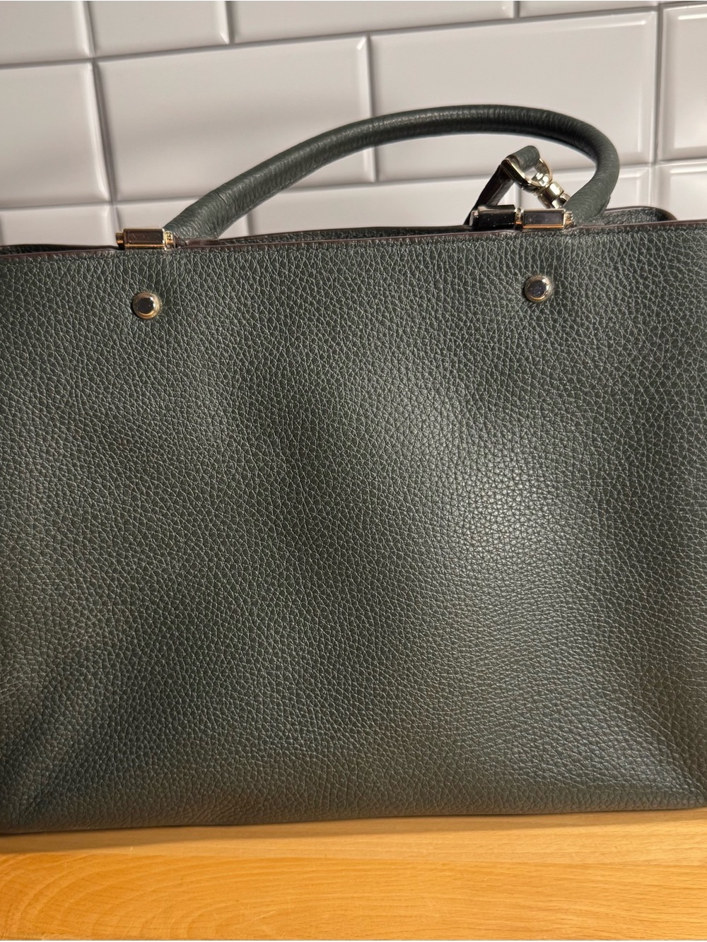 Kate Spade New York Leila Medium Triple Compartment Satchel Emerald Green - Picture 2 of 16